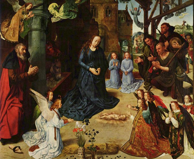 Hugo van der Goes Adoration of the Shepherds (mk08) oil painting picture